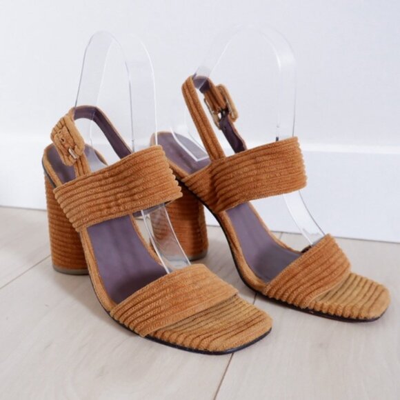 RACHEL COMEY Corduroy Textured Block Heels - Picture 1 of 7